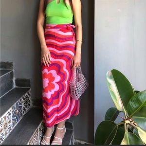 Bloggers Fav Zara Printed Linen Blend Skirt